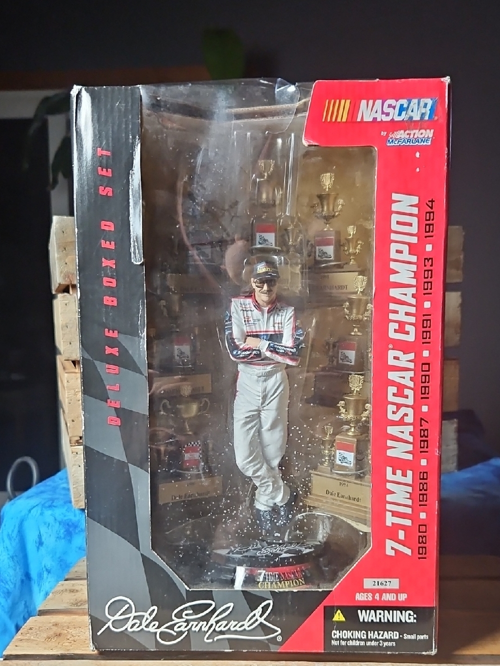 2/$125 Collector - Nascar Dale Earnhardt Red White Black Figure Display